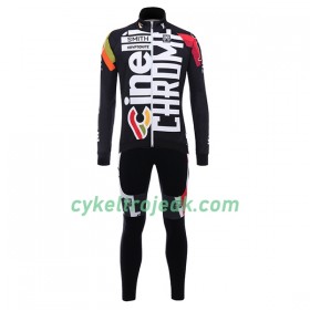 Cykeltøj Langærmet + Bib Cykelbukser 2017 Cinelli Chrome N001